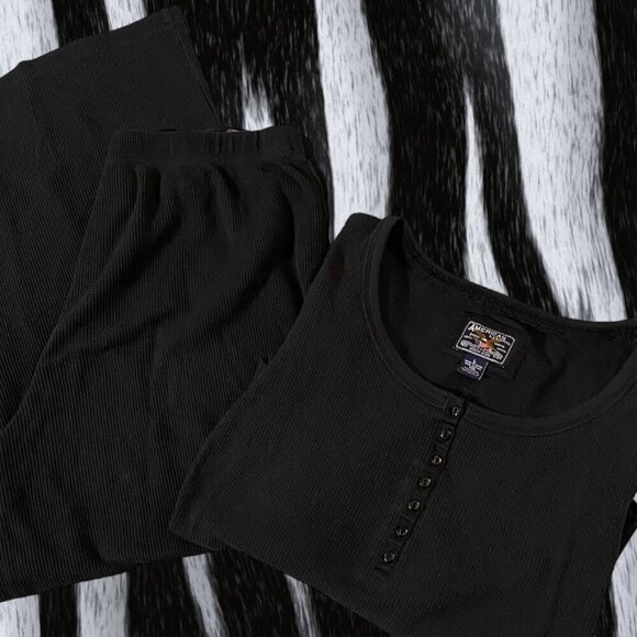 American Living Women's Black Pajama Set - Picture 1 of 10